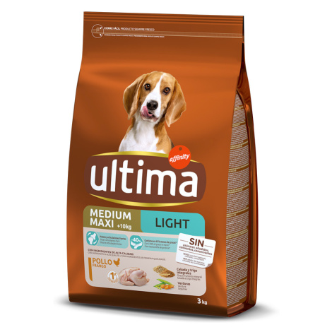 Ultima Medium / Maxi Light Adult s kuřecím - 3 kg Affinity Ultima