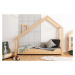 Domečková postel z borovicového dřeva Adeko Luna Adra, 90 x 190 cm