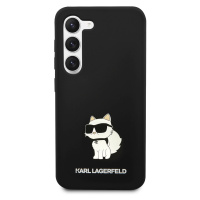 Zadní kryt Karl Lagerfeld Liquid Silicone Choupette NFT pro Samsung Galaxy S23, black