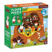 Mudpuppy Podlahové puzzle Lesní školka s tvarovanými dílky 25 dílků