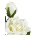 Umělá květina Růže krémová, 46 cm