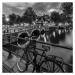 Fotografie AMSTERDAM Evening impression from Brouwersgracht, Melanie Viola, 40 × 40 cm