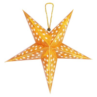 Tutumi Svítící LED papírová hvězda LUMINA II 45 cm zlatá