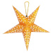Tutumi Svítící LED papírová hvězda LUMINA II 45 cm zlatá