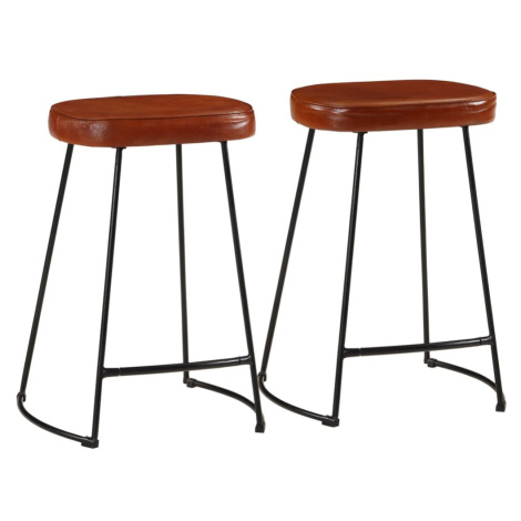 vidaXL Barové stoličky Gavin 2 ks tmavě hnědé 41 x 29 x 62 cm