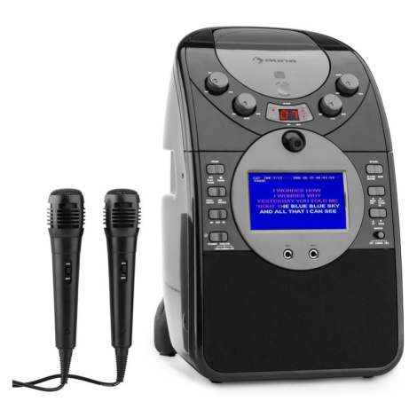 Auna ScreenStar, černý, karaoke systém, kamera, CD, USB, SD, MP3, včetně 2 mikrofonů