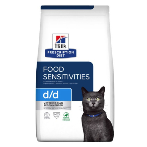Hill's Prescription Diet d/d Food Sensitivities krmivo pro kočky s kačacím a hráškom 1,5 kg Hill's Prescription Diet™