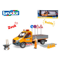 MIKRO TRADING - Bruder auto silniční služby MB Sprinter 40cm na baterie se světlem a zvukem s do