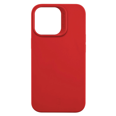 Silikonový kryt Cellularline Sensation pro Apple iPhone 14 PRO MAX, červená