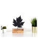 Hanah Home Kovová dekorace Maple 27 cm černá