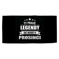 Sablio Ručník Ty pravé legendy se rodí v prosinci - 50x100 cm