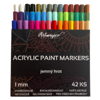 Artmagico akrylový popisovač s jemným hrotem (1 mm) 42 ks | 80296 Artmagico