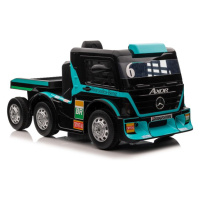 Tomido Dětský elektrický kamion Mercedes Axor s návěsem, MP4 tyrkysový