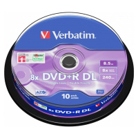 VERBATIM DVD+R(10 ks) Double layer/8x/8.5GB/spindle