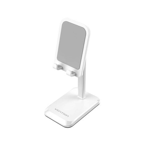 Vention Height Adjustable Desktop Cell Phone Stand White Aluminum Alloy Type