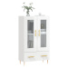 vidaXL Skříň highboard lesklá bílá 69,5 x 31 x 115 cm kompozitní dřevo