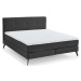 Antracitová boxspring postel 160x200 cm ANCONA – Meise Möbel