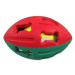 Míč DF gumové rugby s tenisákem mix barev 12,5cm