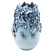 KARE Design Modrá kameninová váza Butterflies 35 cm