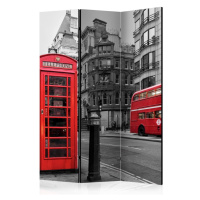 Paraván London Icons Dekorhome 225x172 cm (5-dílný)