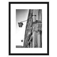 Rámovaný obraz Lampy 30x40 cm, černobílý