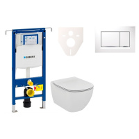 Cenově zvýhodněný závěsný WC set Geberit do lehkých stěn / předstěnová montáž+ WC Ideal Standard