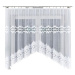 MyBestHome Dekorační oblouková krátká záclona LUCYNA bílá 310x160 cm