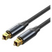 Vention Optical Fiber Toslink Audio Cable Aluminum Alloy Type 1M Black