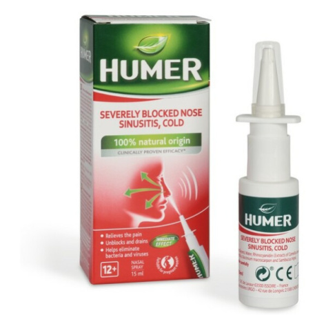 HUMER Sinusitis velmi ucpaný nos a rýma sprej 15 ml