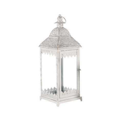 Kovová lucerna Cinti 55 cm, bílá antik Asko