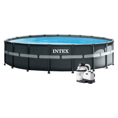 Bazén Florida Premium Grey 5,49x1,32 m s pískovou filtrací a příslušenstvím INTEX