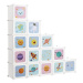 Songmics, Organizér na hračky 15 boxů, vesmír 123 x 31 x 123 cm