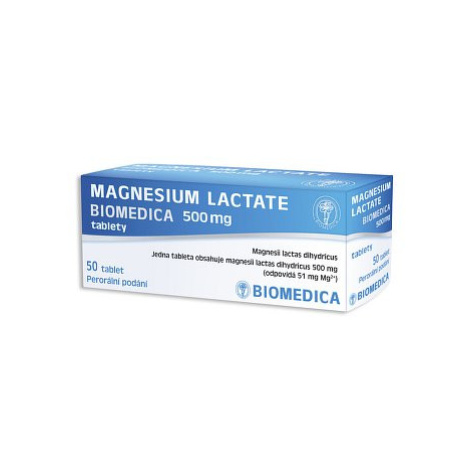Magnesium Lactate Biomedica 500mg 50 tablet