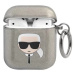 Karl Lagerfeld KLA2UKHGK AirPods cover black Glitter Karl`s Head (KLA2UKHGK)