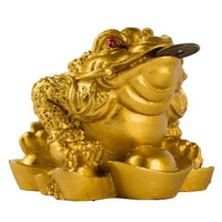 Fengshuiharmony Zlatá trojnohá žába 4cm