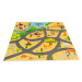 ECO TOYS Dětské pěnové puzzle 93,5x93,5cm, hrací deka, podložka na zem Safari, 9 dílů, ECO Toys