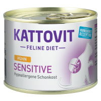 Kattovit Sensitive (hypoalergenní) 185 g - 6 x 185 g kuřecí