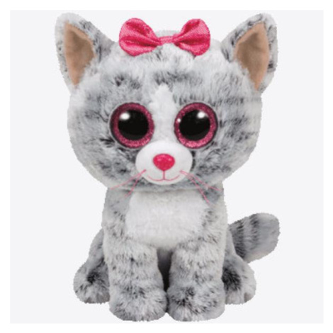 TY BEANIE BOOS KIKI - šedá kočka 24cm