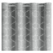 Dekorační vzorovaný závěs s kroužky GISELA stříbrná, 140x250 cm (cena za 1 kus) MyBestHome