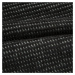 Přehoz na křeslo - bavlna s akrylem AMBRA černá 70x160 cm Mybesthome