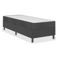 SHUMEE postel boxspring 80 × 200 cm, textil, tmavě šedá 3054720