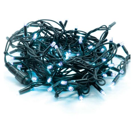 ACA Lighting 100 LED gumový kabel, modrá, LED řetěz prodloužitelný (max 10 sad), po 10cm, 10m, I