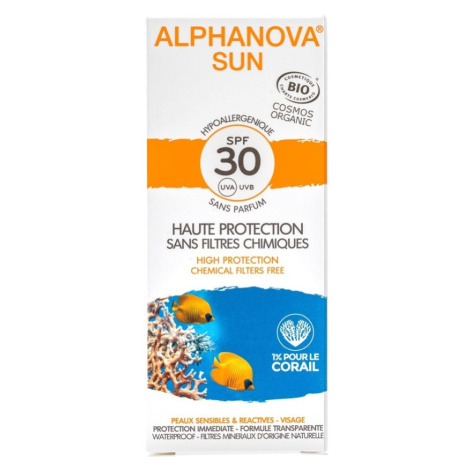 Alphanova SUN BIO Opalovací krém na obličej SPF30 50 g