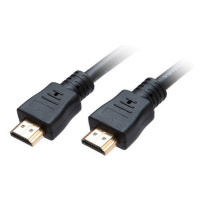 Akasa kabel HDMI - HDMI, M/M, pozlacené konektory, 8K@60Hz, 1m, černá