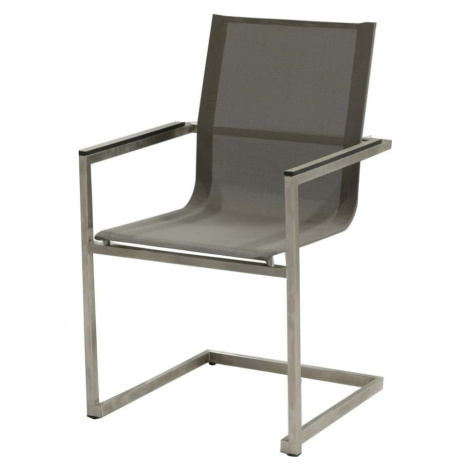 Hnědá kovová zahradní židle Sienna – Garden Pleasure