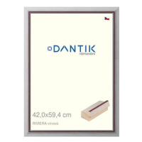 DANTIK rámeček 42 × 59,4, RIVIERA vínový plexi čiré