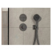 HANSGROHE ShowerSelect Comfort Ventil pod omítku, pro 3 spotřebiče, kartáčovaný černý chrom 1555