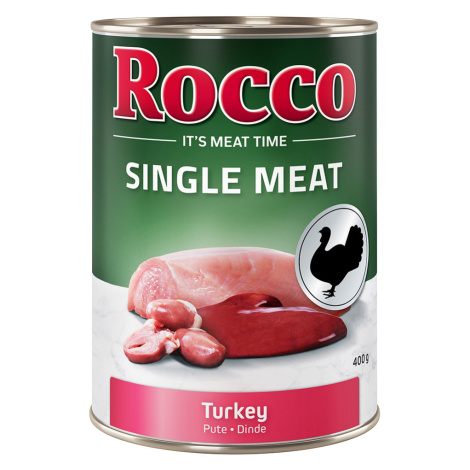 Výhodné balení Rocco Single Meat 24 x 400 g krůtí