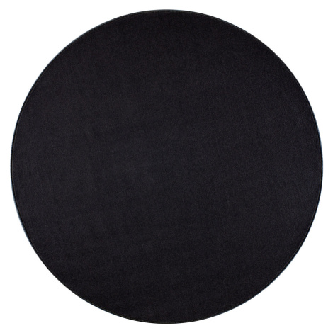 Hanse Home Collection koberce Kusový koberec Nasty 102055 Schwarz kruh Rozměry koberců: 133x133 