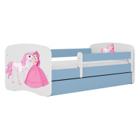 Dětská postel Babydreams+M modrá 70x140 Princezna 2